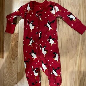 Hanna Andersson Red Penguin Kids pajama
